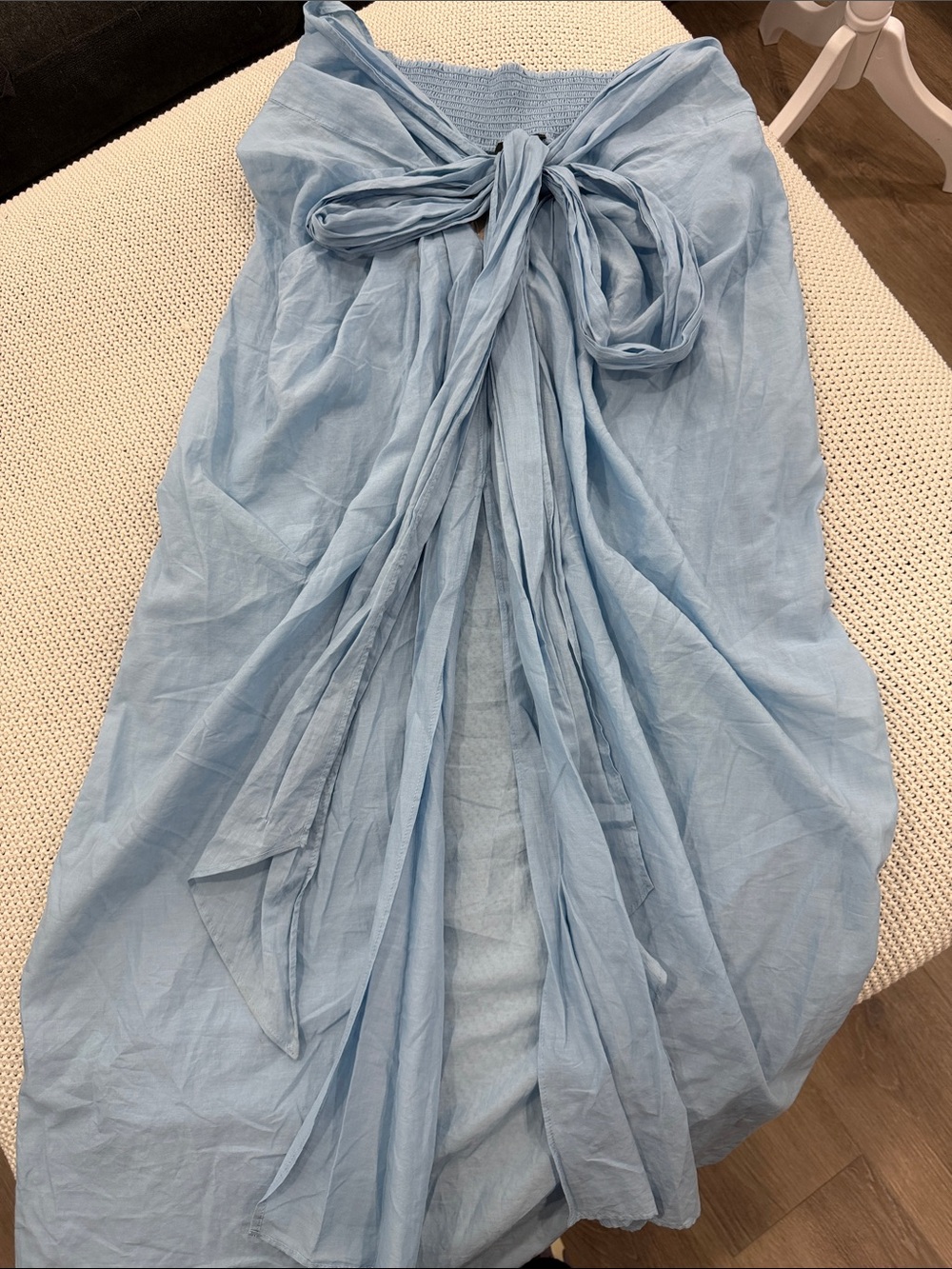 J. Crew Pale Blue Beach Sarong - Picture 12 of 16